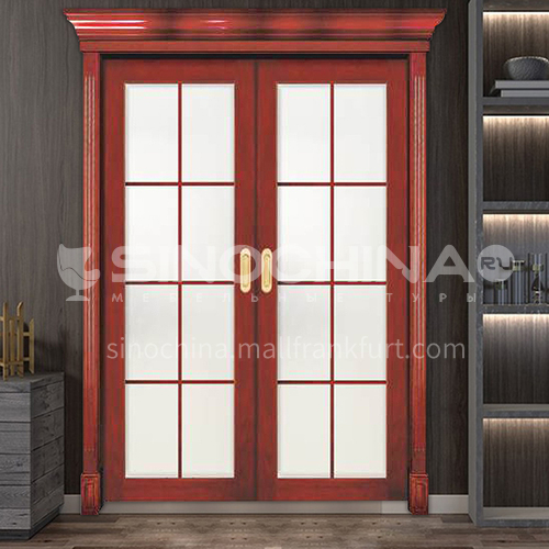 G Congo Sapele Luxury Classic Style New Style Outdoor Door Entry Door Log Door with Glass Anti-theft Security 24